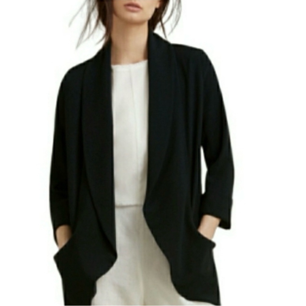 Wilfred Black Draped Blazer
